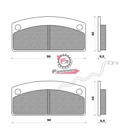 501.FD0336B4W PASTIGLIE FRENO GRECAV 4PZ (SR)