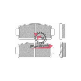 501.FD0458B4W PASTIGLIE FRENO MINICAR POST(SR.4PZ)