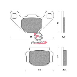 501.FD0071BT PASTIGLIE FRENO MOTO FD0071 (SR)