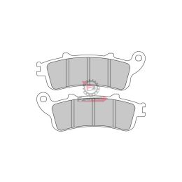 501.FDB2075EF PASTIGLIE FRENO MOTO FD0255 (SR)