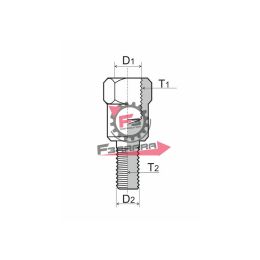 653.121850140 ADATTATORE SPECCHIO M10 DX > M8 DX