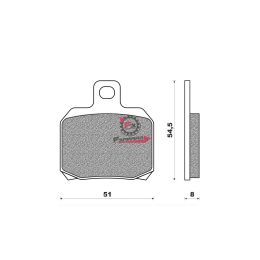 501.FD0357BE PASTIGLIE FRENO SCOOTER FD0357 (SR)