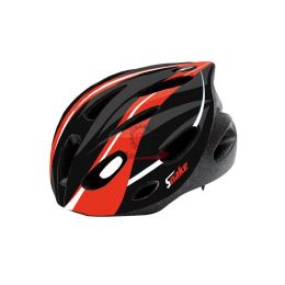 002201825 CASCO ADULTO NERO ROSSO M 53-56