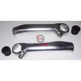 484080030 TERMINALI MANUBRIO BICI SILVER (CP)