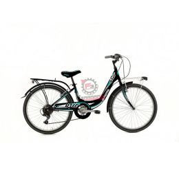 10024620502 BICI DONNA 24 BRIO 1V NERO TIFFANY