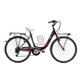 10026602003 BICI DONNA 26 BRIO LOVE NERO/FUXIA