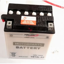 BATTERIA YB14L-A2 CON ACIDO MINARELLI 12V 14AH 134X89X166