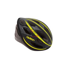002201685 CASCO ADULTO RADEON NERO GIALLO -L-