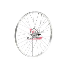 RUOTA 26X3/8 POSTERIORE 7V MOZZO - CERCHIO ALLUMINIO OLANDA - SPORT