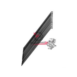 RAGGI 253X2,3 PER E-BIKE NERO CON NIPPLES (BOX 10 PEZZI)