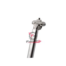 CANOTTO SELLA 29,4 X 300MM ALLUMINIO SILVER CON CARRELLO MTB CORSA