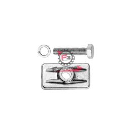 PIASTRA CAVALLETTO CON PERNO ALLUMINIO