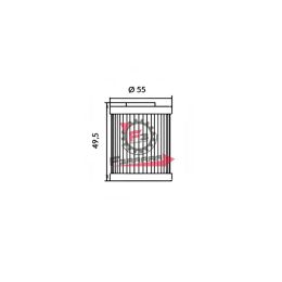 FILTRO OLIO HF145 HOKIO OK145
