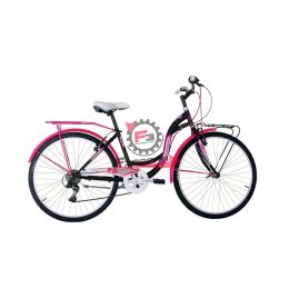 BICI DONNA 26 TAYLOR 6V NERO/FUXIA COPPI