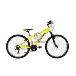 BICI MTB 26 JAUNTY UOMO 18V GIALLO FORCELLA AMMORTIZZATA H38 COPPI