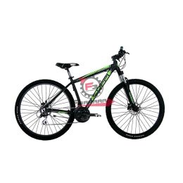BICI MTB 27,5 UOMO 24V NERO/VERDE COPPI DOPPIO DISCO - FORCELLA AMMORTIZZATA H51