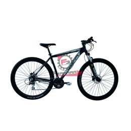 BICI MTB 29 UOMO 24V NERO/ARGENTO COPPI DOPPIO DISCO - FORCELLA AMMORTIZZATA H46