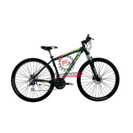 BICI MTB 29 UOMO 24V NERO/VERDE COPPI DOPPIO DISCO - FORCELLA AMMORTIZZATA H46