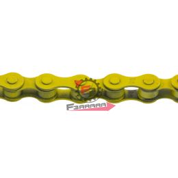 653.525240142 CATENA BICI 1 VEL 1/2 1/8 GIALLA KMC