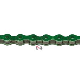 653.525240146 CATENA BICI 1 VEL 1/2 1/8 VERDE KMC