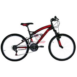 SKX24118BANE BICI MTB 24 BIAMMORTIZZATA 18V NERA