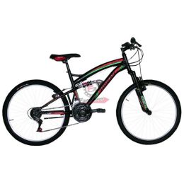 SKX26118BANE BICI MTB 26 BIAMMORTIZZATA 18V NERA