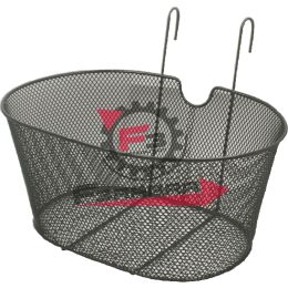 588160051 CESTINO ANTERIORE OVALE NERO C/GANCI