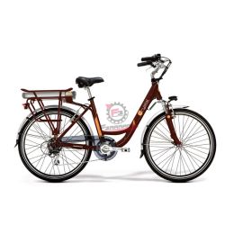 WDNCRS0029 BICI ELETTRICA 26 CRYSTAL BORDEAUX