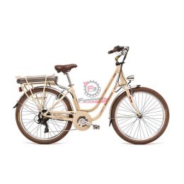 WDNROS0015 BICI ELETTRICA 26 ROSE AVORIO OPACO