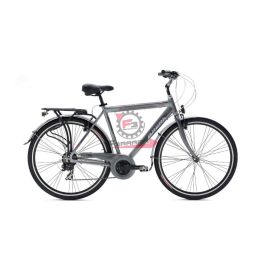 10028502502 BICI UOMO 28 STYLO ARGENTO/ROSSO