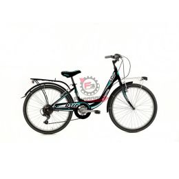 10024621002 BICI DONNA 24 BRIO 6V NERO TIFFANY