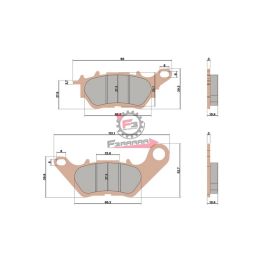 6218137BS PASTIGLIE FRENO FD0516 MHR SYNT (SR)