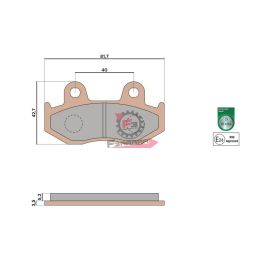 6215018BS PASTIGLIE FRENO FD0326 MHR SYNT (SR)