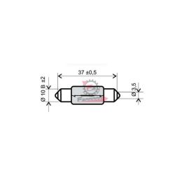 01422 LAMPADA 12V 10W SILURO