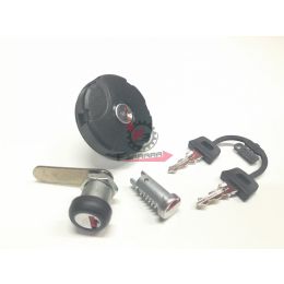 567078 KIT SERRATURA CILINDRETTI TAPPO APE 50 98/2008 ORIGINALE PIAGGIO