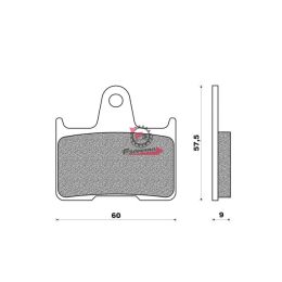 FD0347BT PASTIGLIE FRENO MOTO FD0347 (SR)