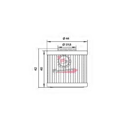 403550920 FILTRO OLIO HF566 - COF466 HOKIO