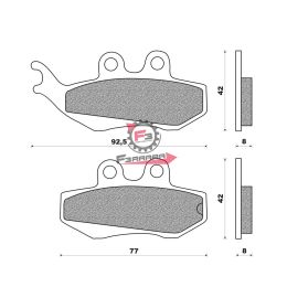 FD0195BT1 PASTIGLIE FRENO MOTO FD0195 (SR)