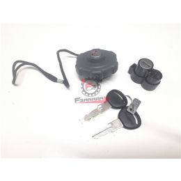  KIT SERRATURA CHIAVI TAPPO  Ape Calessino 200 E2 2013> B041740 ORIGINALE PIAGGIO