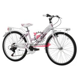 130.2149135 BICI DAISY 24 DONNA 6V BIANCO/ROSA