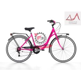 BICI NEON 26 DONNA 6V ARANCIO FLUO