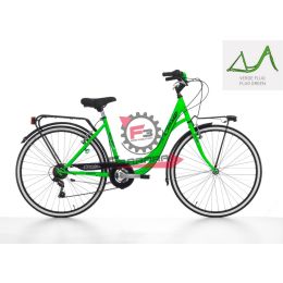 BICI NEON 26 DONNA 6V VERDE FLUO