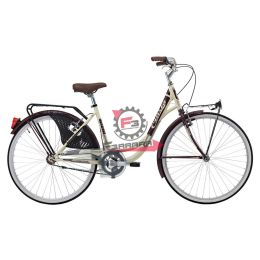 130.2835609 BICI LIBERTY 26 DONNA CREMA/AMARANTO