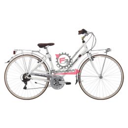 130.9227587 BICI PERLA 28 DONNA 21V BIANCO PERLA