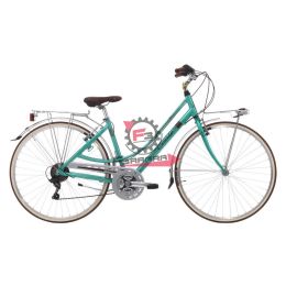 130.9227588 BICI PERLA 28 DONNA 21V VERDE PERLA