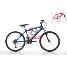 130.9390579 BICI SNAKE 24 MTB UOMO 18V ROSSO