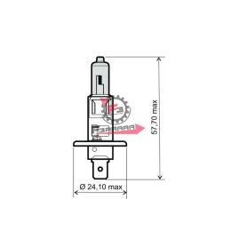LAMPADA 12V 55W H1 OMG BIANCA