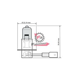 LAMPADA 12V 55W H3 ALOGENA BIANCA 