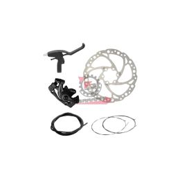 KIT FRENO DISCO POSTERIORE 160 NERO MECCANICO WAG