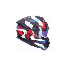CASCO LS2 FF808 STREAM II MIKA XL BIANCO BLU ROSSO